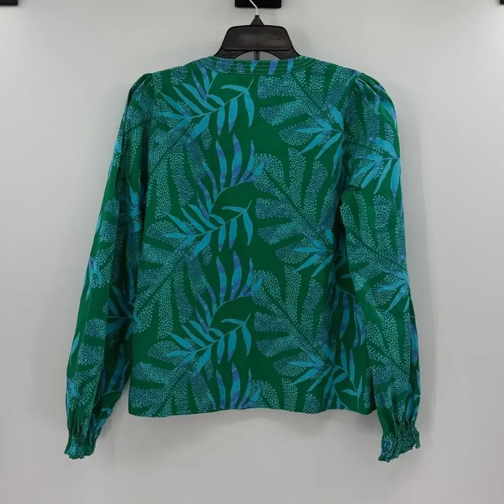 Lilly Pulitzer Women's Coulter Top - Fiddle Leaf Green It's a Jungle Out There S